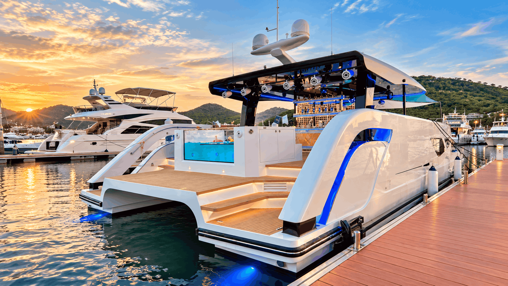 Private 55ft Jacuzzi Yacht Charter Dubai – JBR Beachfront Cruise, 40 Guests