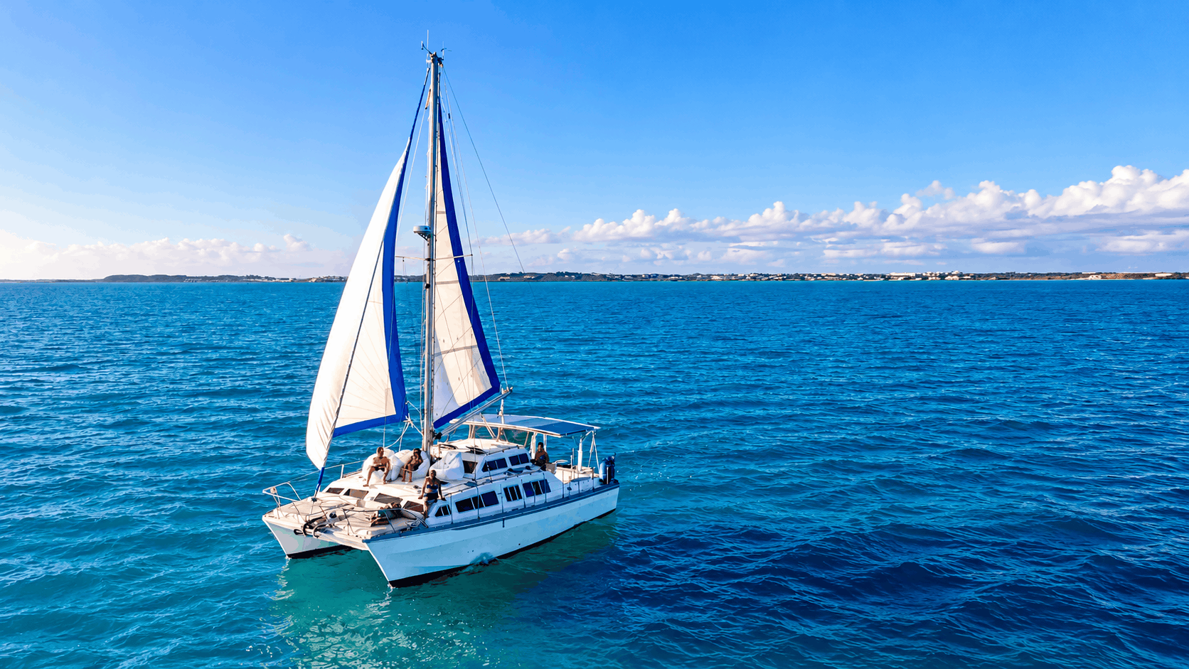 Turks and Caicos Yacht Rental — Private 41ft Sailing Catamaran
