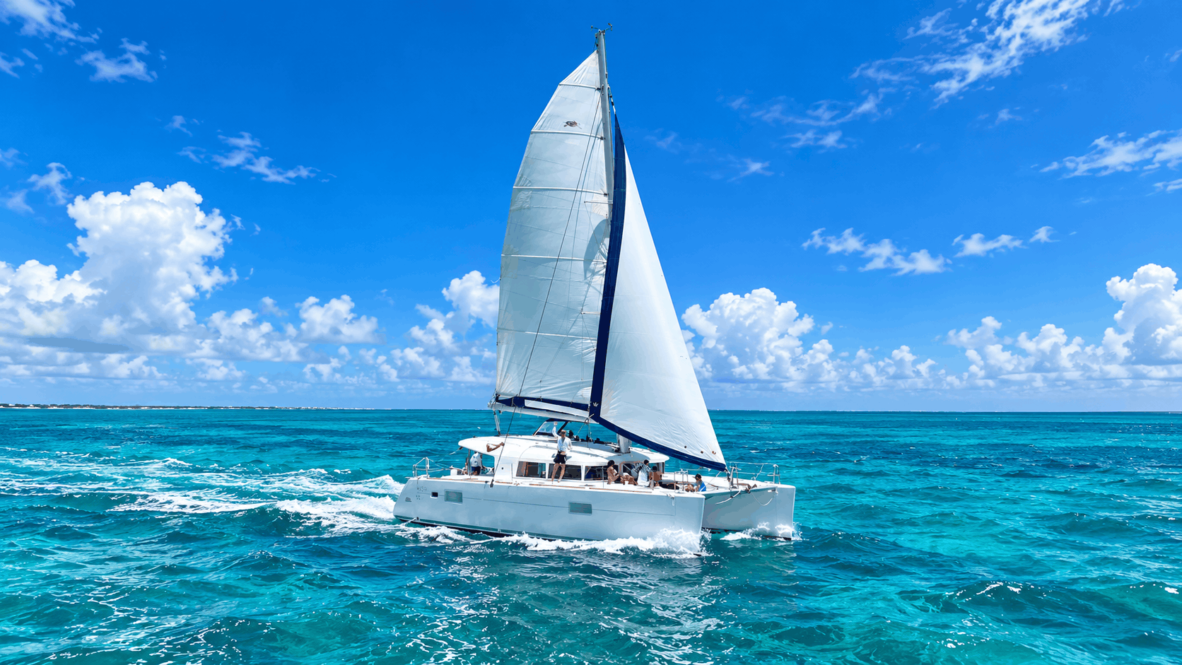 Board your catamaran