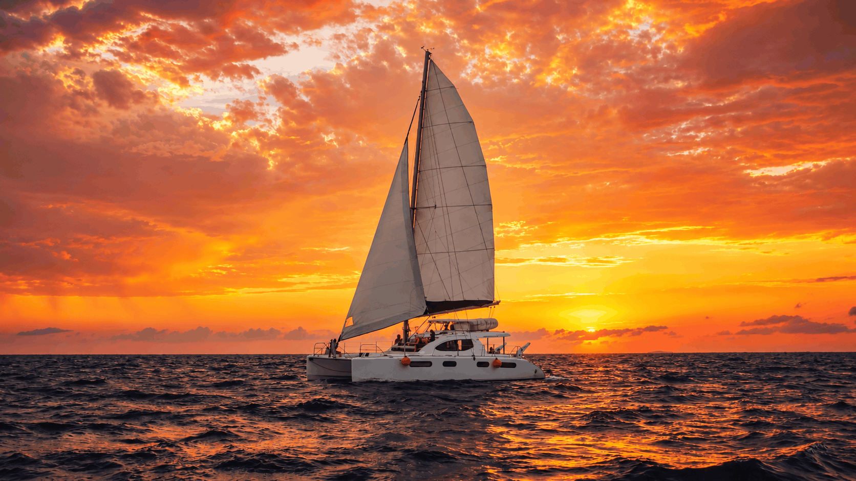 Cancun Sunset Catamaran Cruise — Open Bar Sail