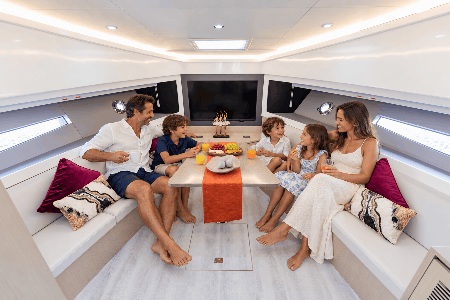 Private 52ft Yacht Charter Dubai – Dubai Marina Cruise, 15 Guests