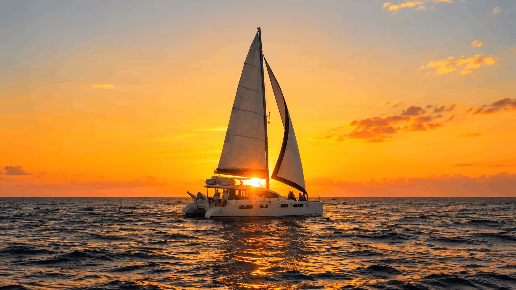 Cancun Sunset Catamaran Cruise — Open Bar Sail