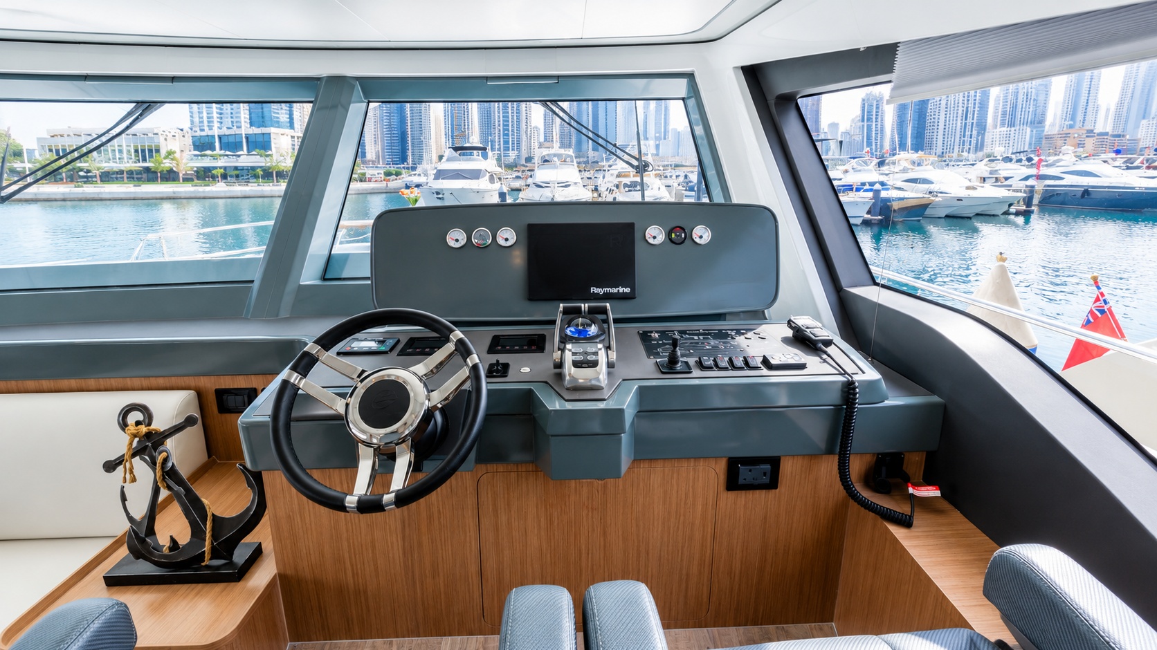 Private 63ft Sport Yacht Charter Dubai – Ain Dubai Cruise, 25 Guests