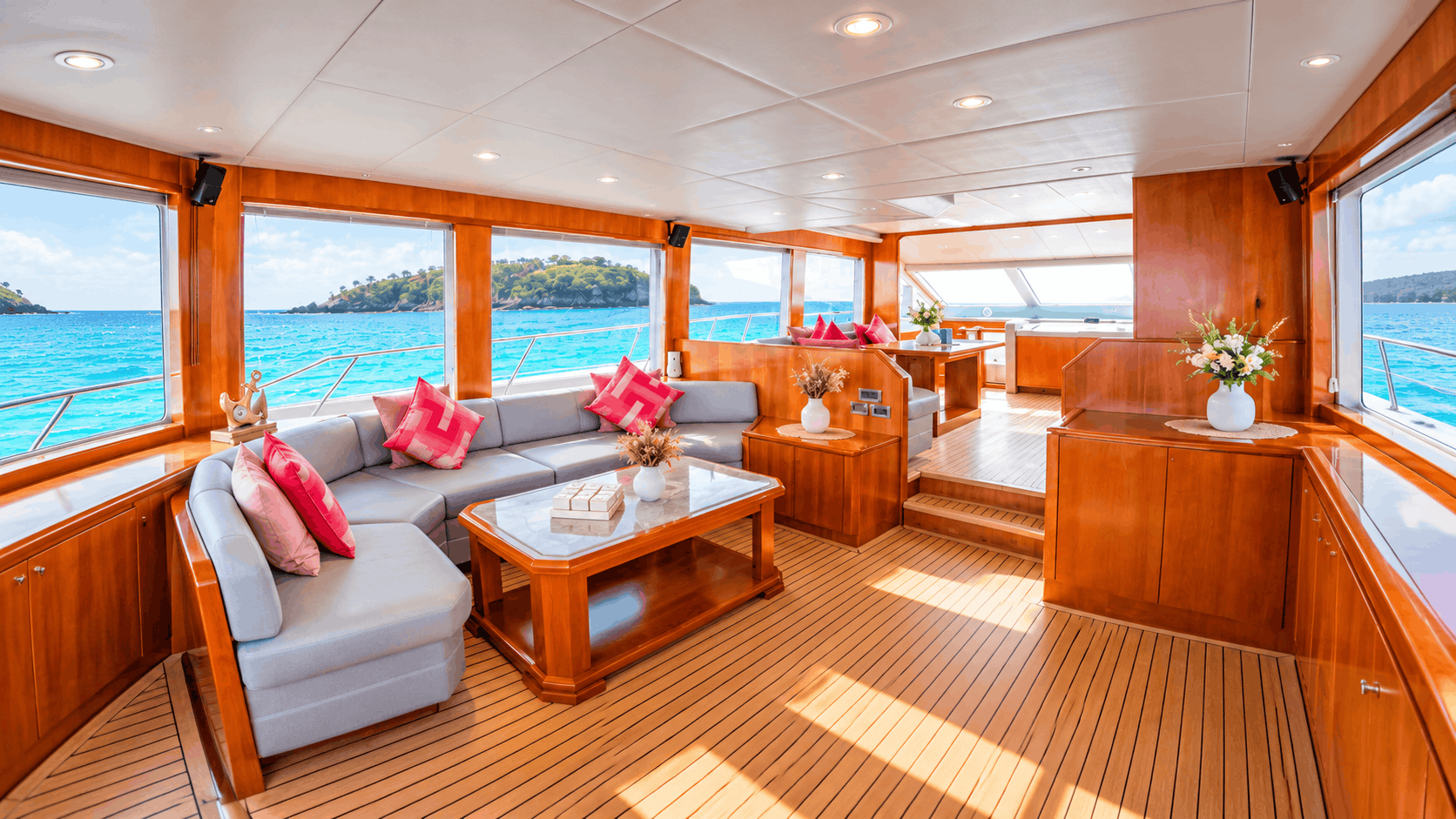 Private 62ft Azimut Flybridge Charter Dubai – Palm Jumeirah Cruise, 20 Guests