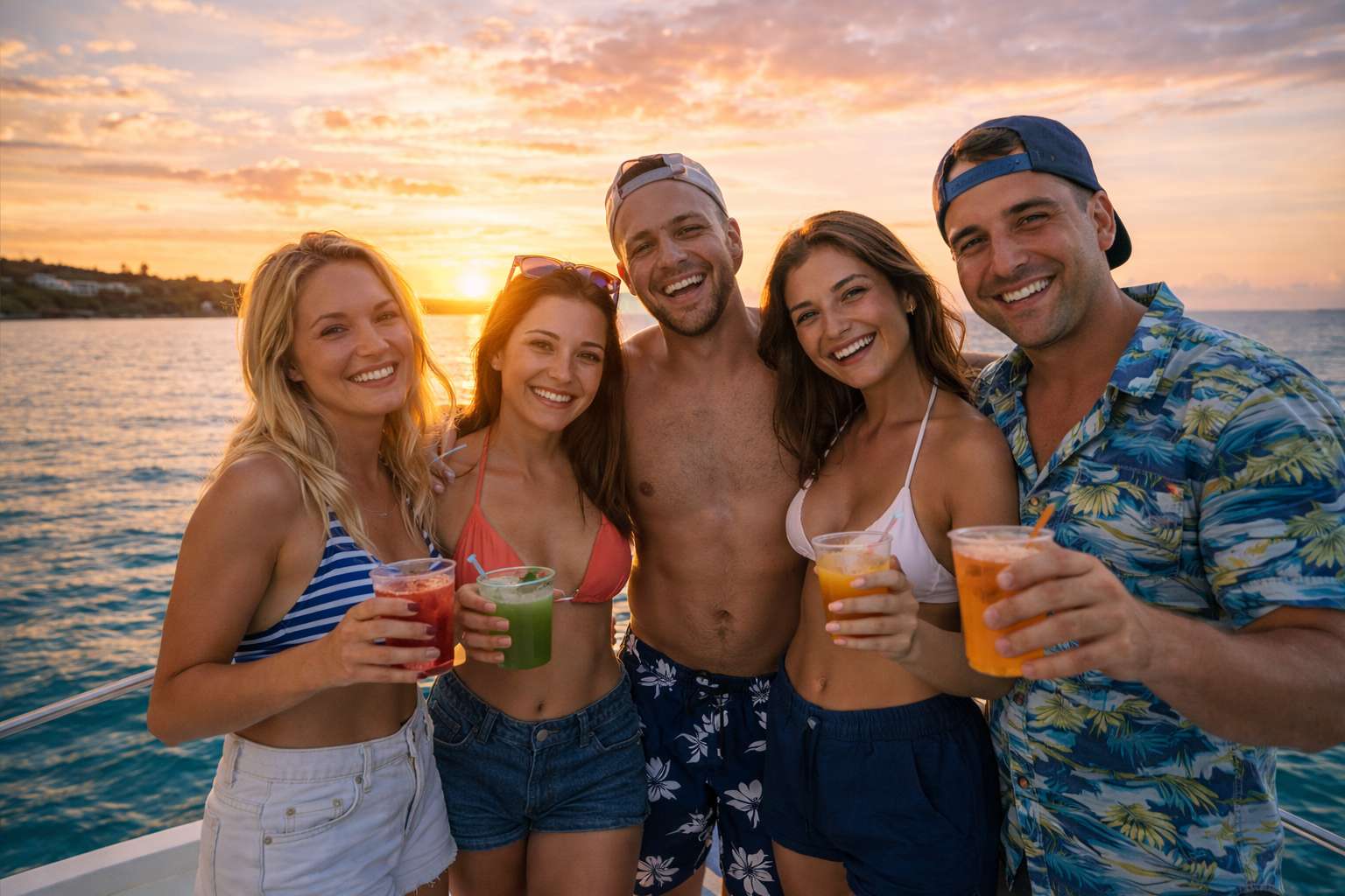 Sunset Catamaran Cruise Mauritius: Open Bar, Snacks & Music