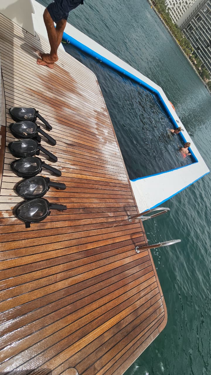 Dubai Ride & Slide Shared Yacht Cruise – 3h Watersports & BBQ