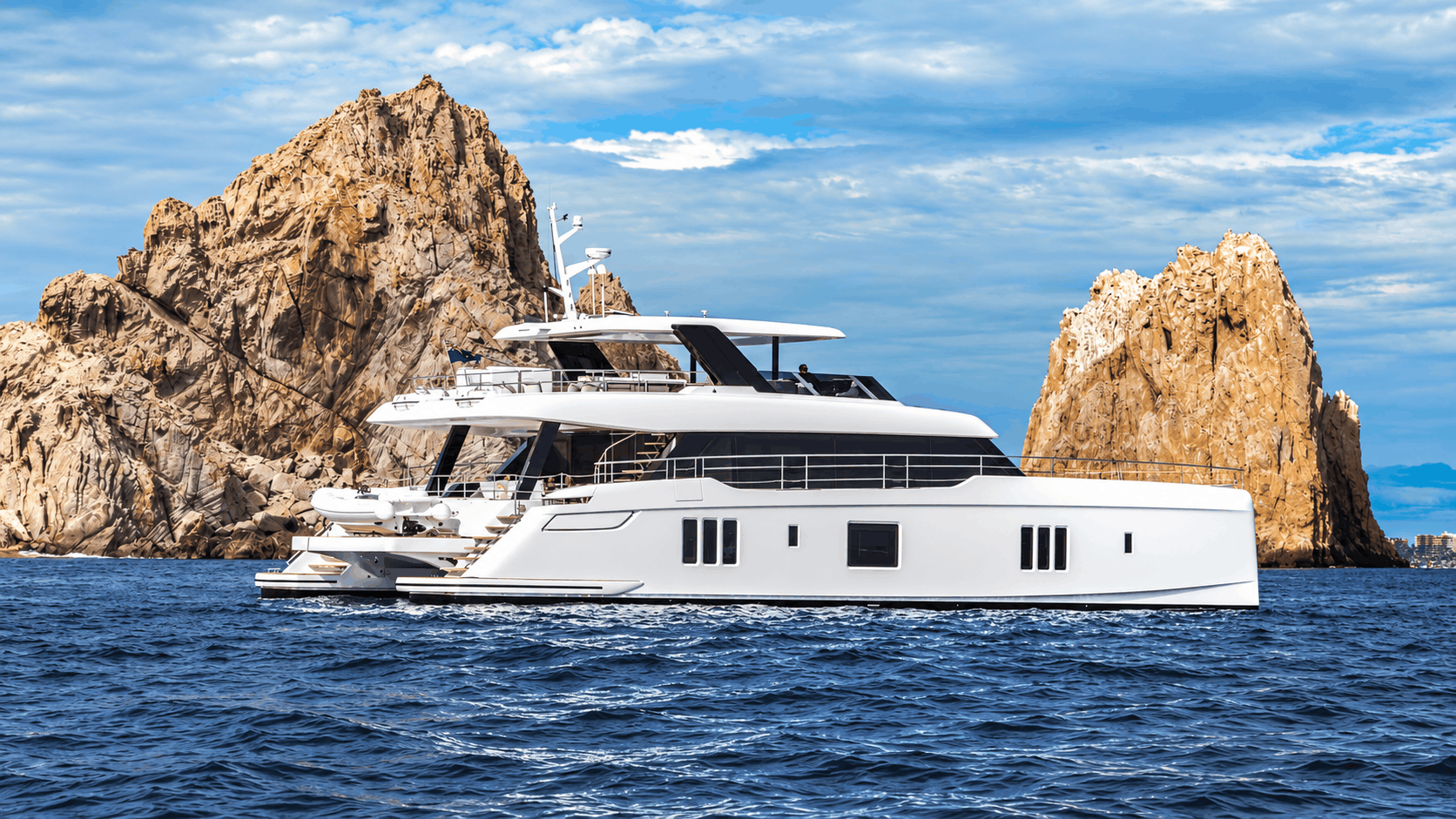 80ft Sunreef Luxury Cabo Catamaran Rental – Jet Ski & Seabob
