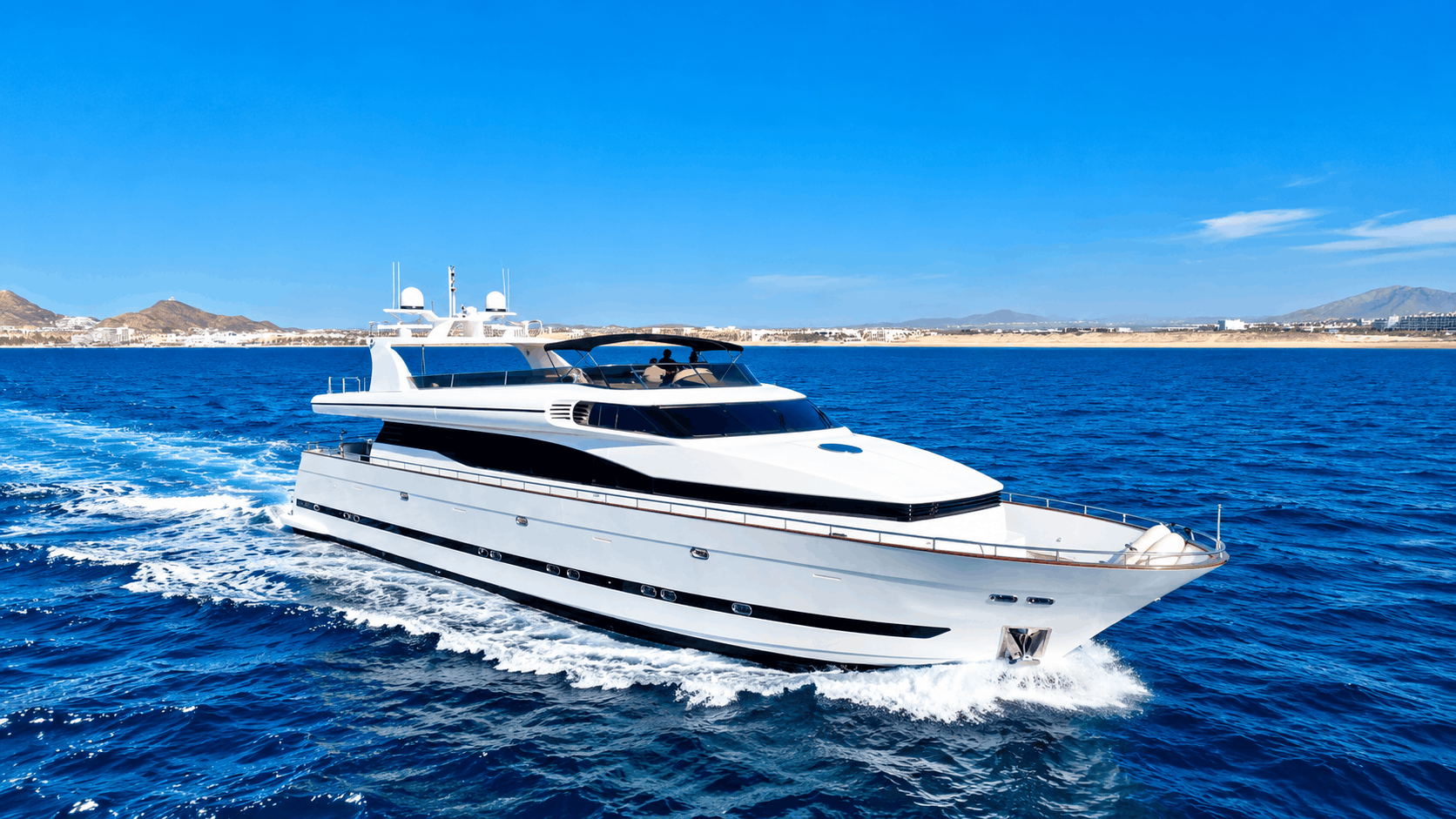110ft Mega Yacht Cabo San Lucas – Charter up to 35 Guests