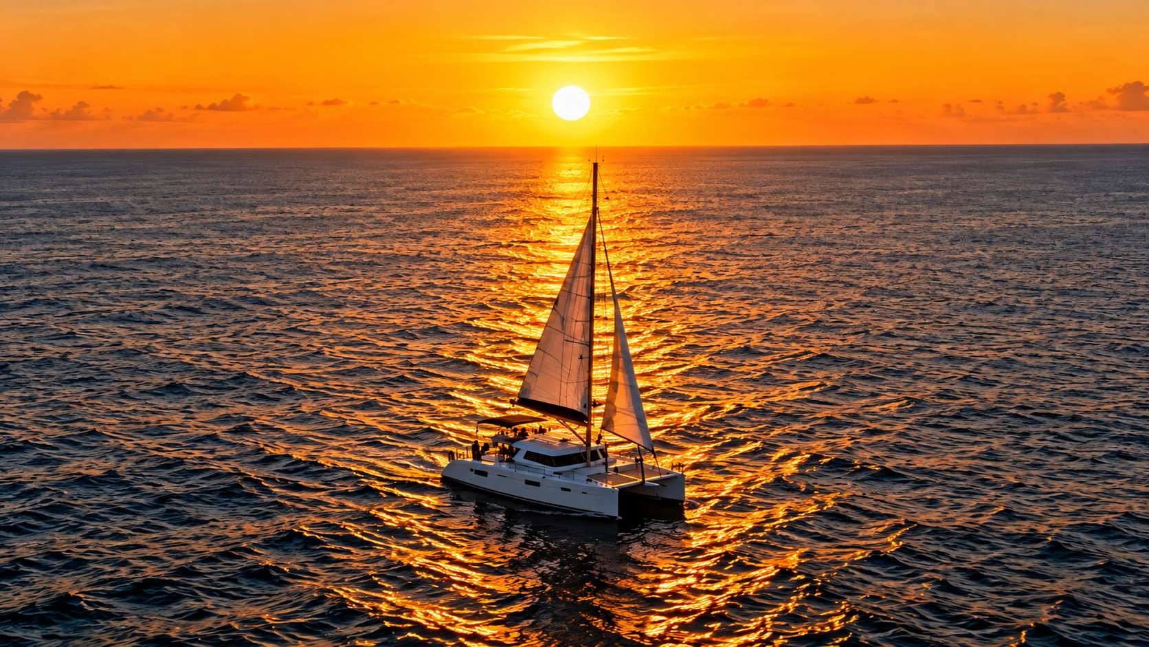 Cruise toward Tamarin Bay