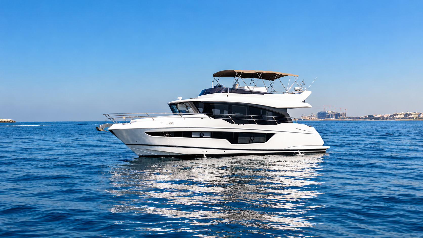 Private 53ft Sport Yacht Charter Dubai – Atlantis The Palm Cruise, 20 Guests