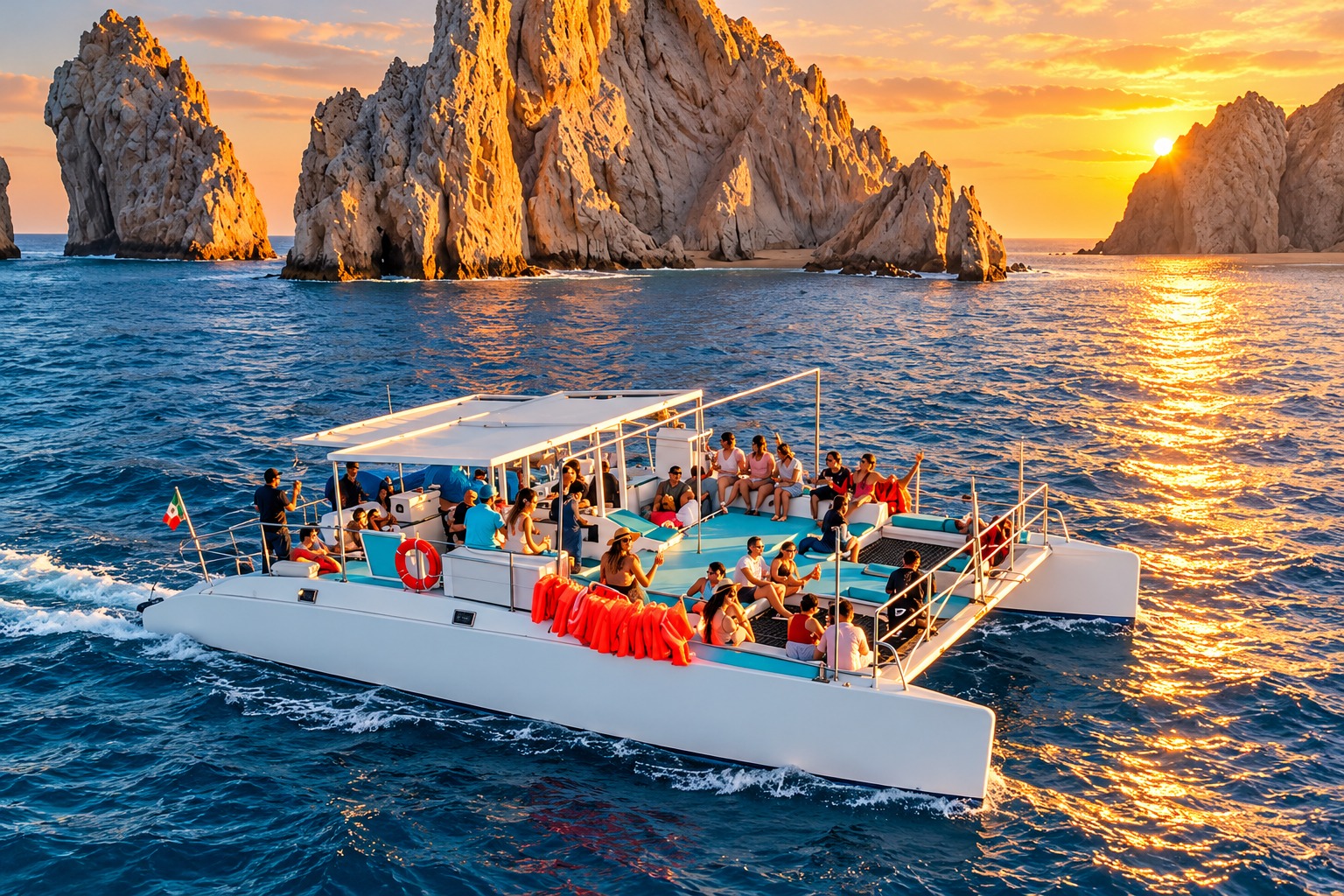 Cabo San Lucas Sunset Catamaran Cruise – Open Bar
