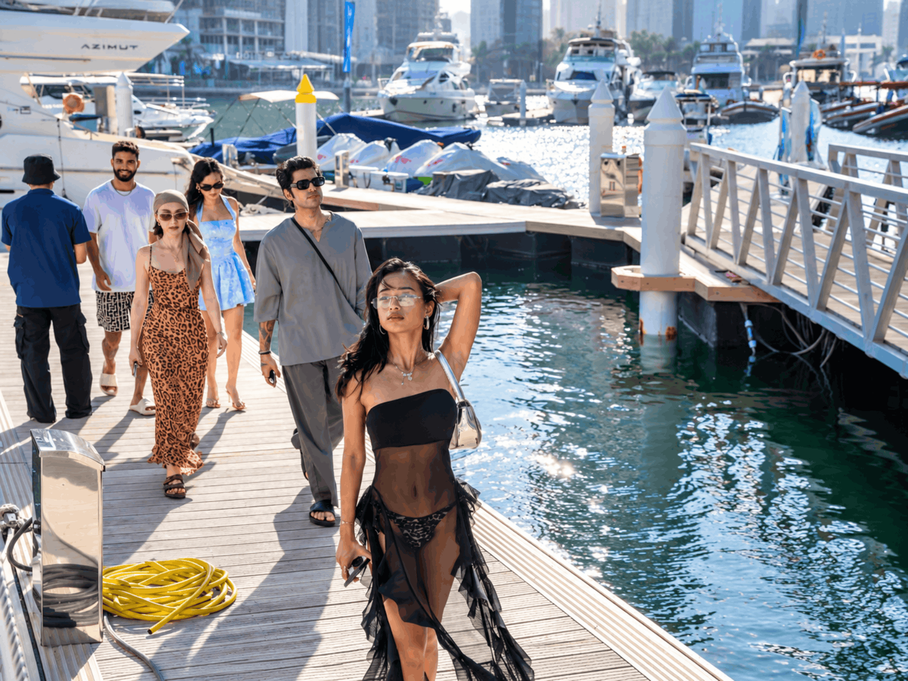 Private 55ft Jacuzzi Yacht Charter Dubai – JBR Beachfront Cruise, 40 Guests
