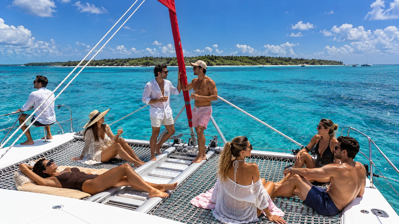 Private Catamaran Charter Mauritius: Ile aux Cerfs, Your Group Only