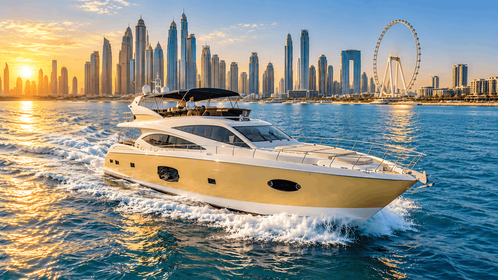 Private 76ft Superyacht Charter Dubai – Jumeirah Beach Cruise, 45 Guests