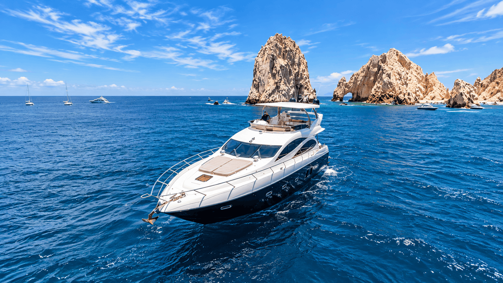 75ft Sunseeker Cabo San Lucas Yacht Rental – All-Inclusive