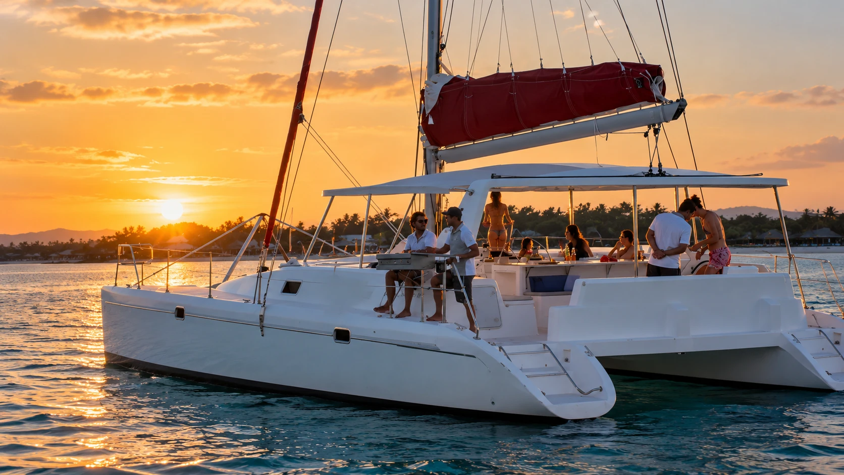 Ile aux Cerfs Catamaran Cruise Mauritius: Snorkel, Waterfall & BBQ