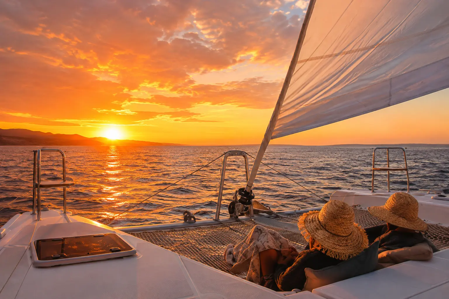 Private Sunset Catamaran Sail to Playa Blanca