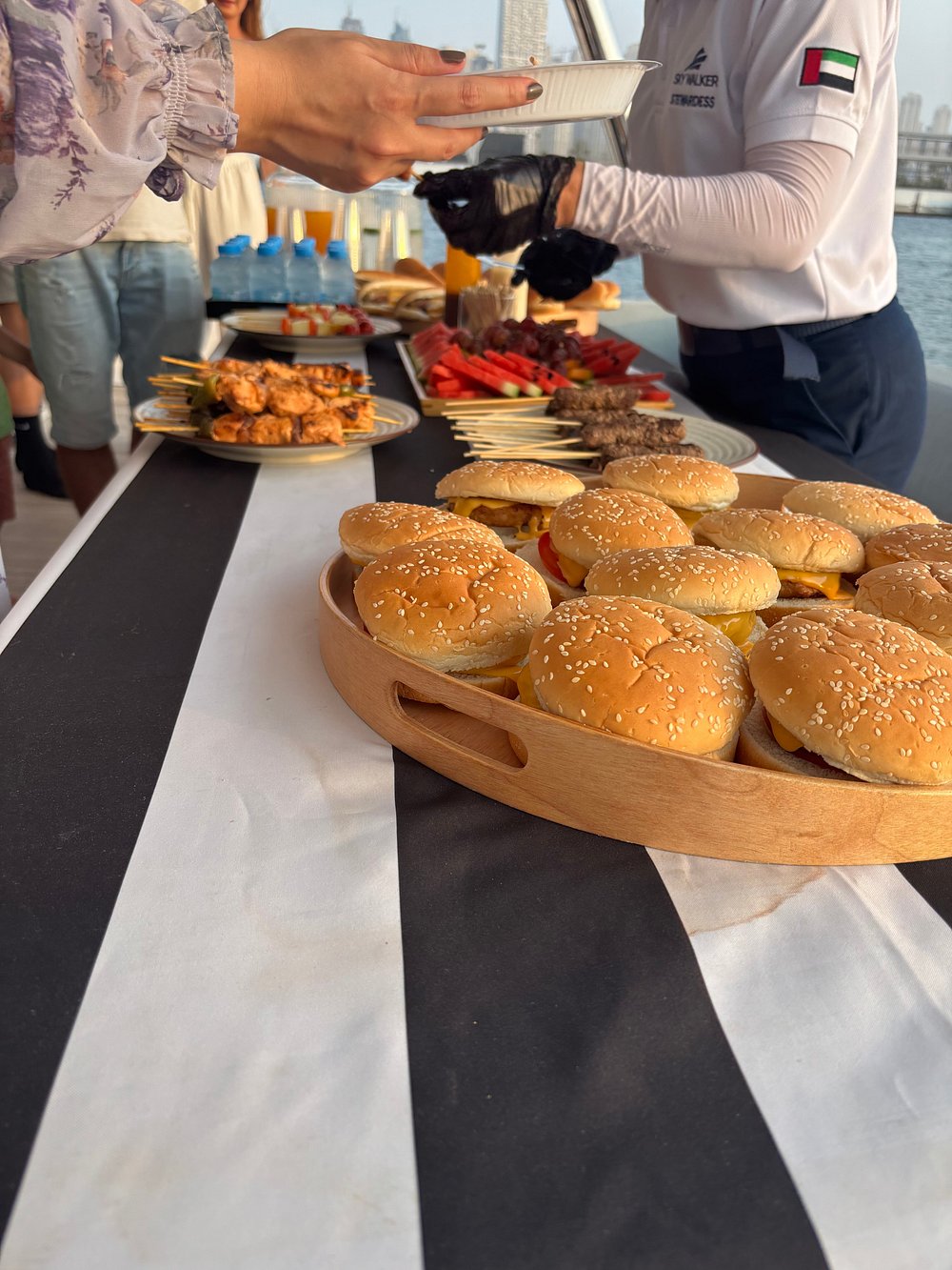A live bbq served on deck