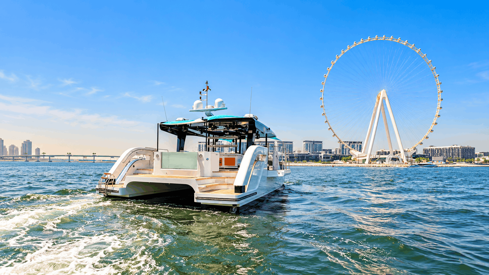 Private 55ft Jacuzzi Yacht Charter Dubai – JBR Beachfront Cruise, 40 Guests