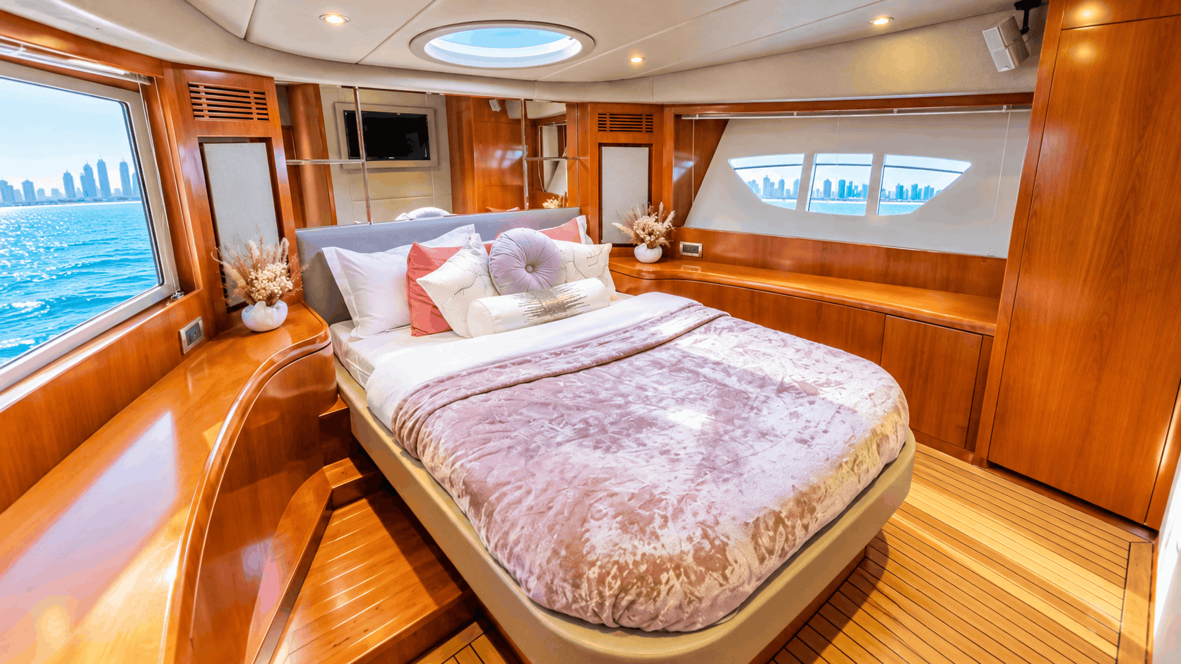 Private 62ft Azimut Flybridge Charter Dubai – Palm Jumeirah Cruise, 20 Guests