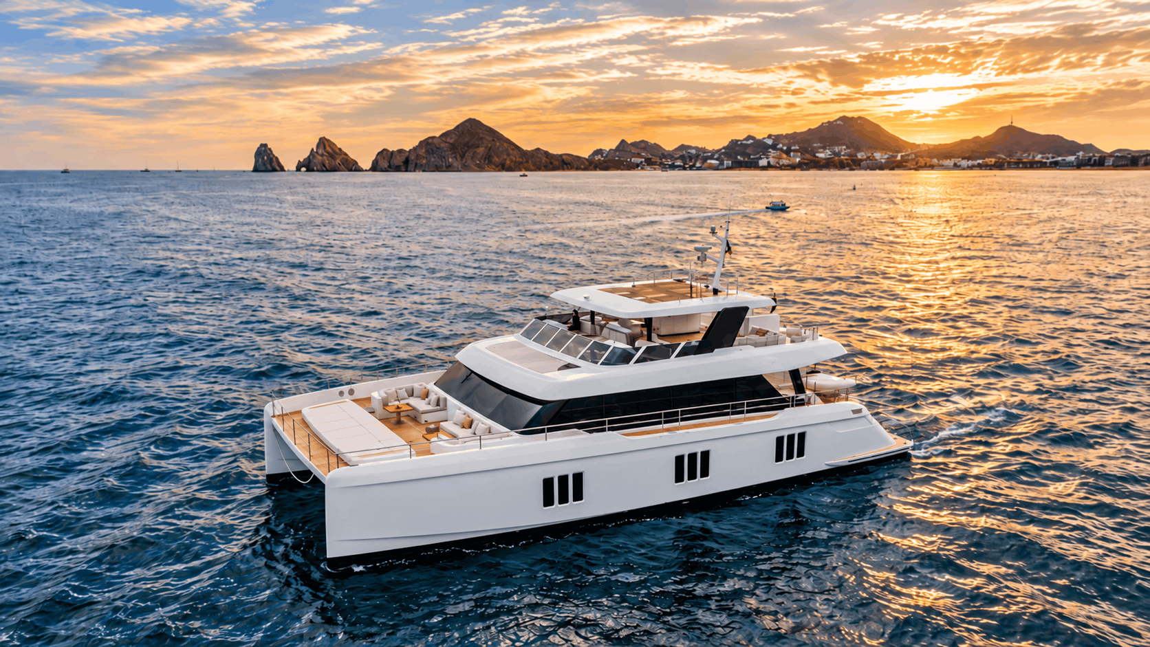 80ft Sunreef Luxury Cabo Catamaran Rental – Jet Ski & Seabob