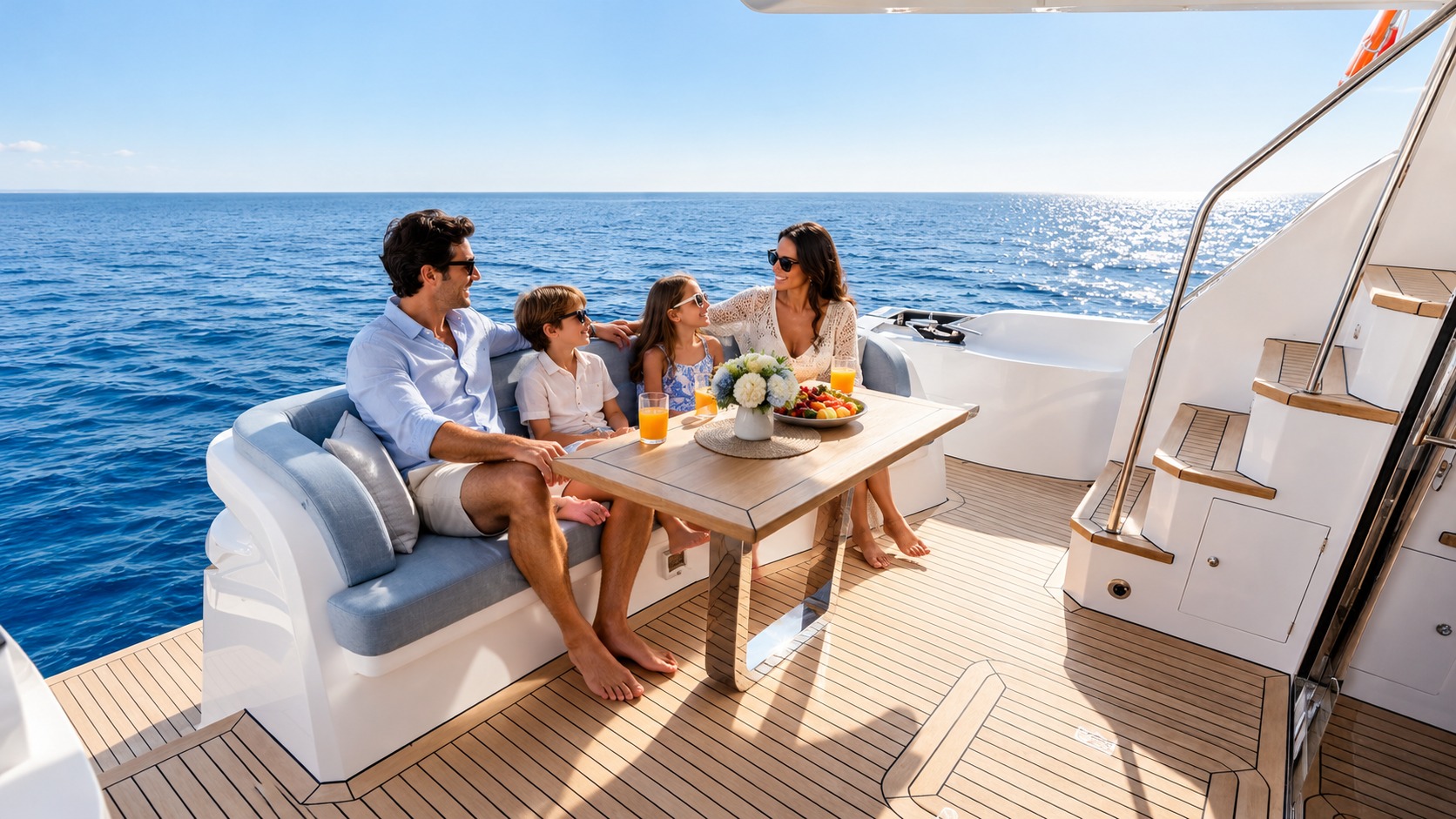 Private 53ft Sport Yacht Charter Dubai – Atlantis The Palm Cruise, 20 Guests