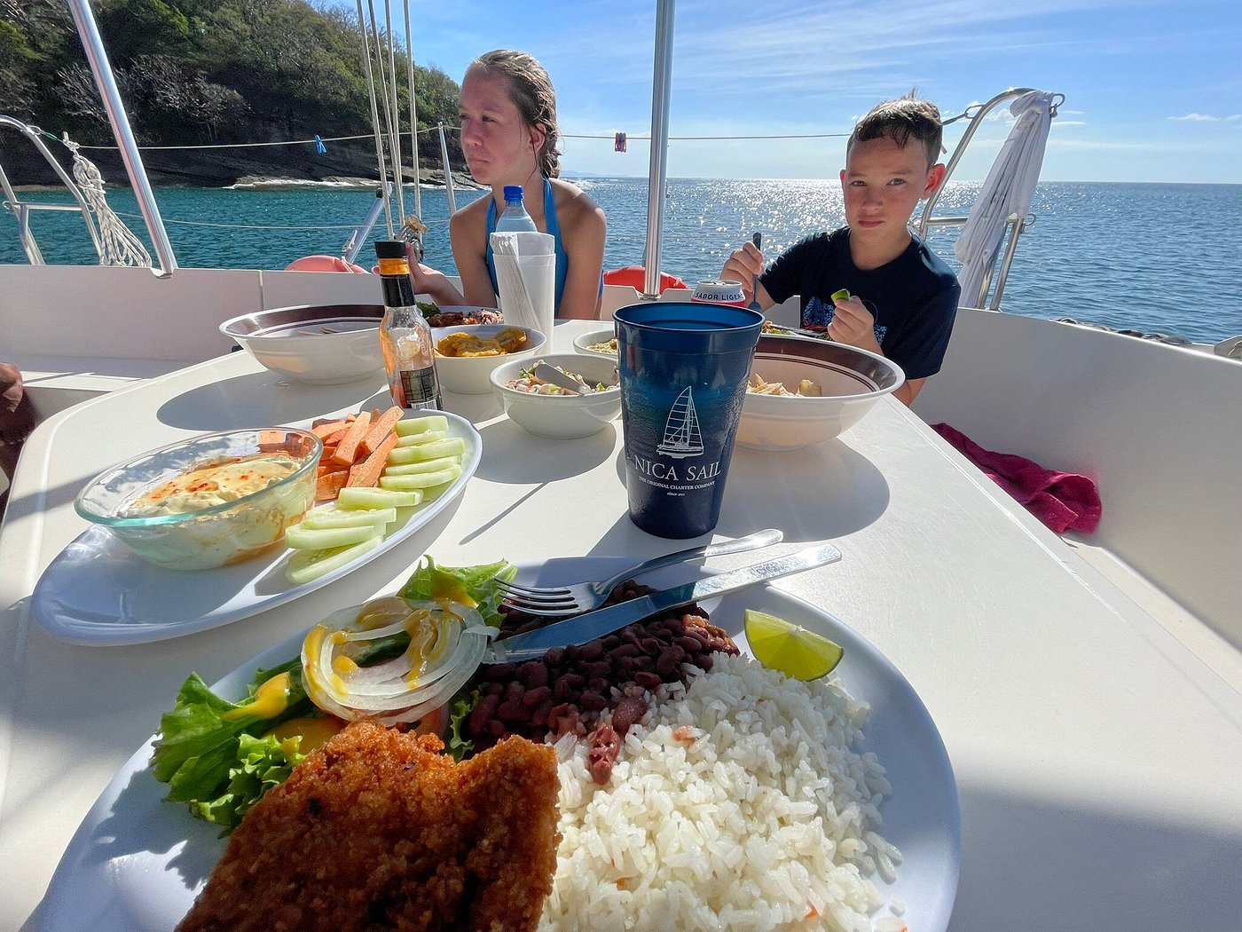 Private Morning Catamaran Sail to Playa Blanca