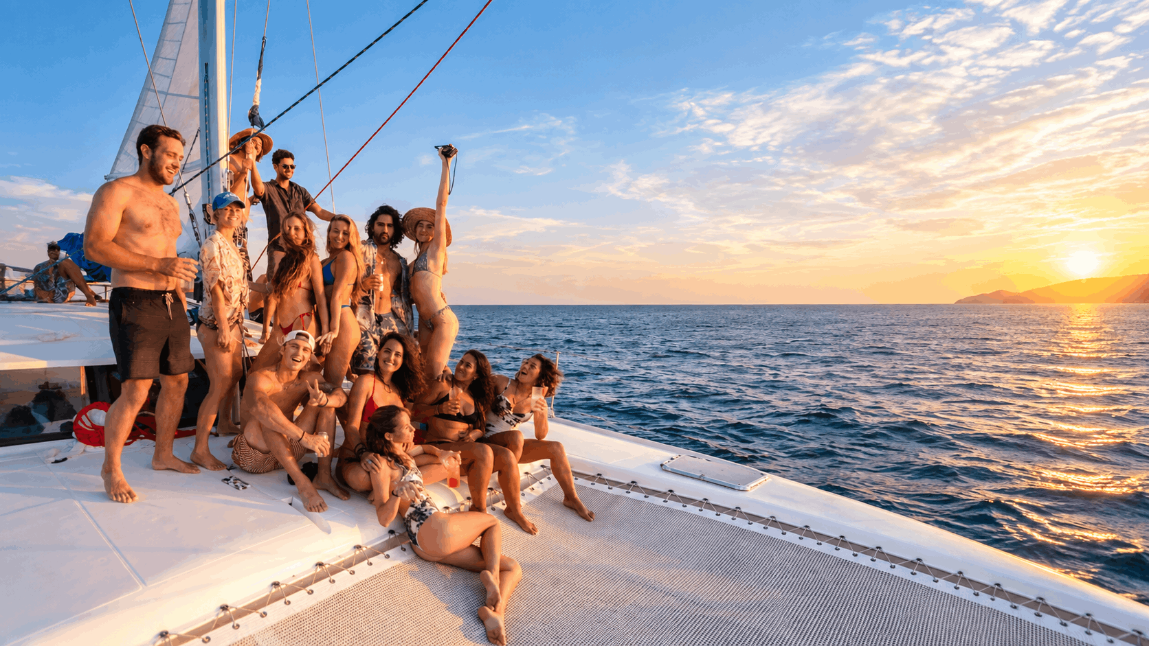 Private Morning Catamaran Sail to Playa Blanca