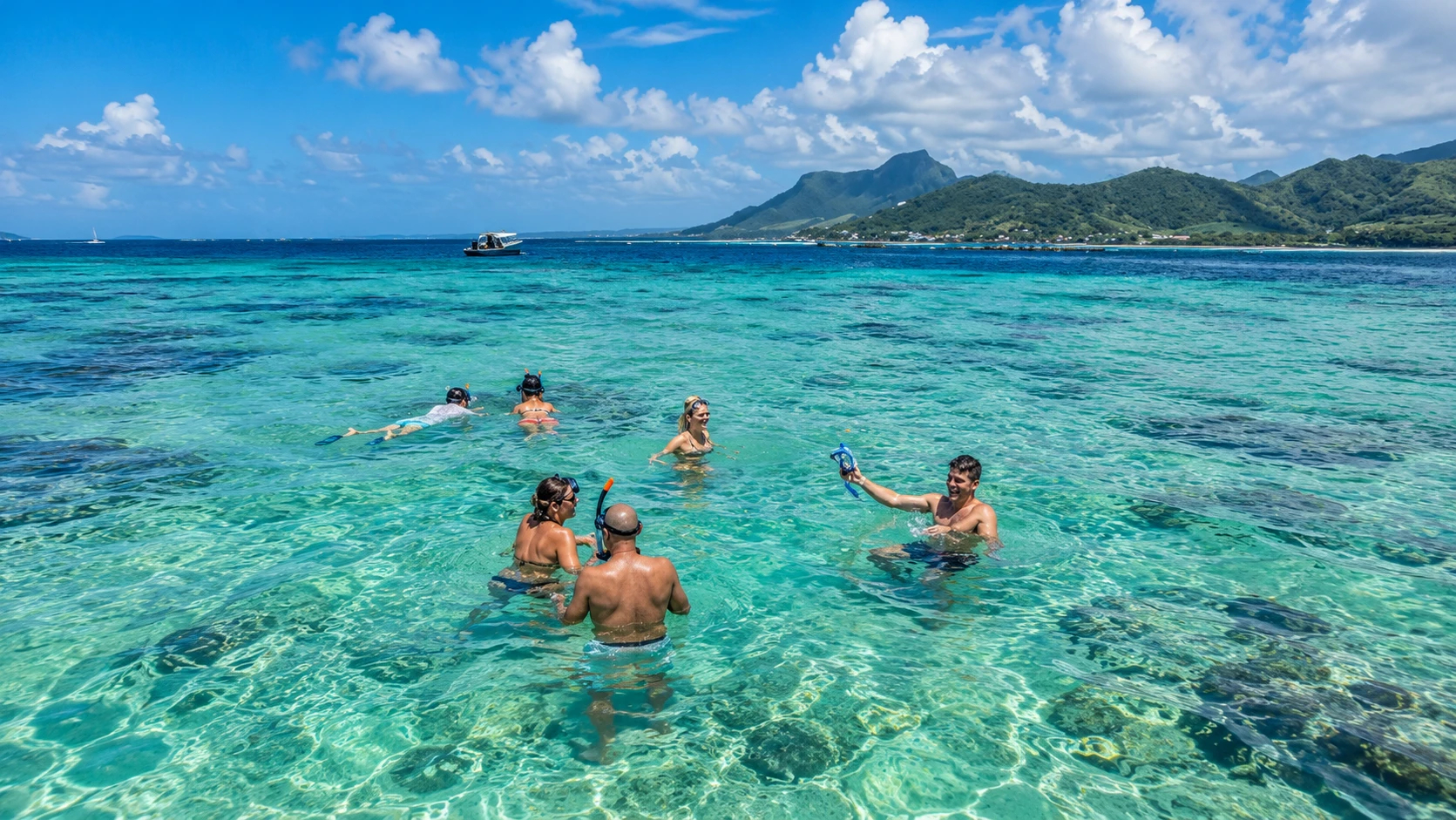 Ile aux Cerfs Catamaran Cruise Mauritius: Snorkel, Waterfall & BBQ