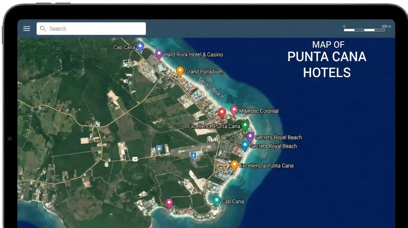 Ultimate Map of Punta Cana Hotels - Find Your Perfect Resort Location